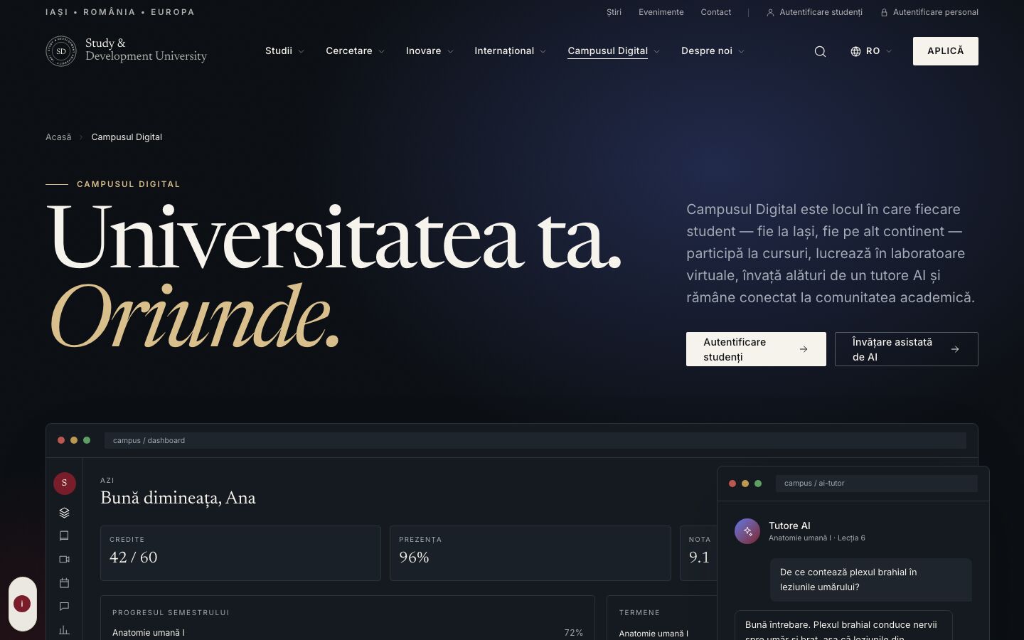 Study & Development University — Campus Digitale